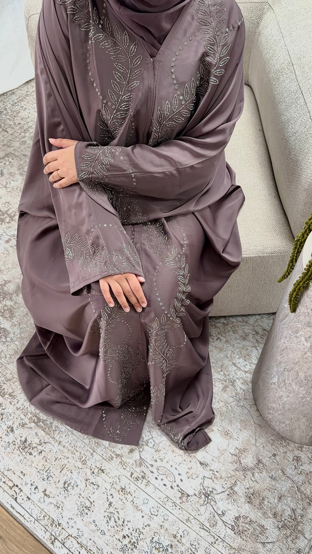 Abaya Lina Mauve