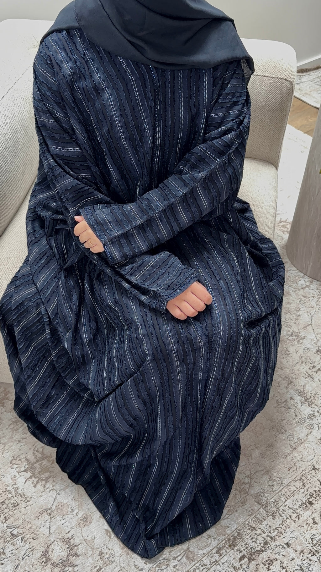 Abaya Nouria Bleu marine